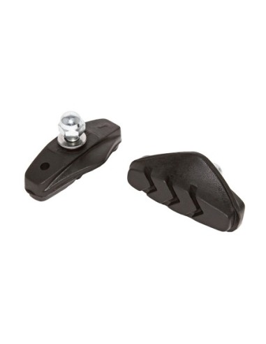 50mm 3 Line Brake Shoes Black.